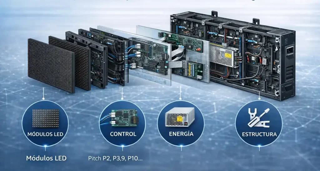 como se hace una pantalla led