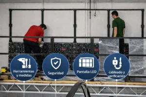 como instalar una pantalla led