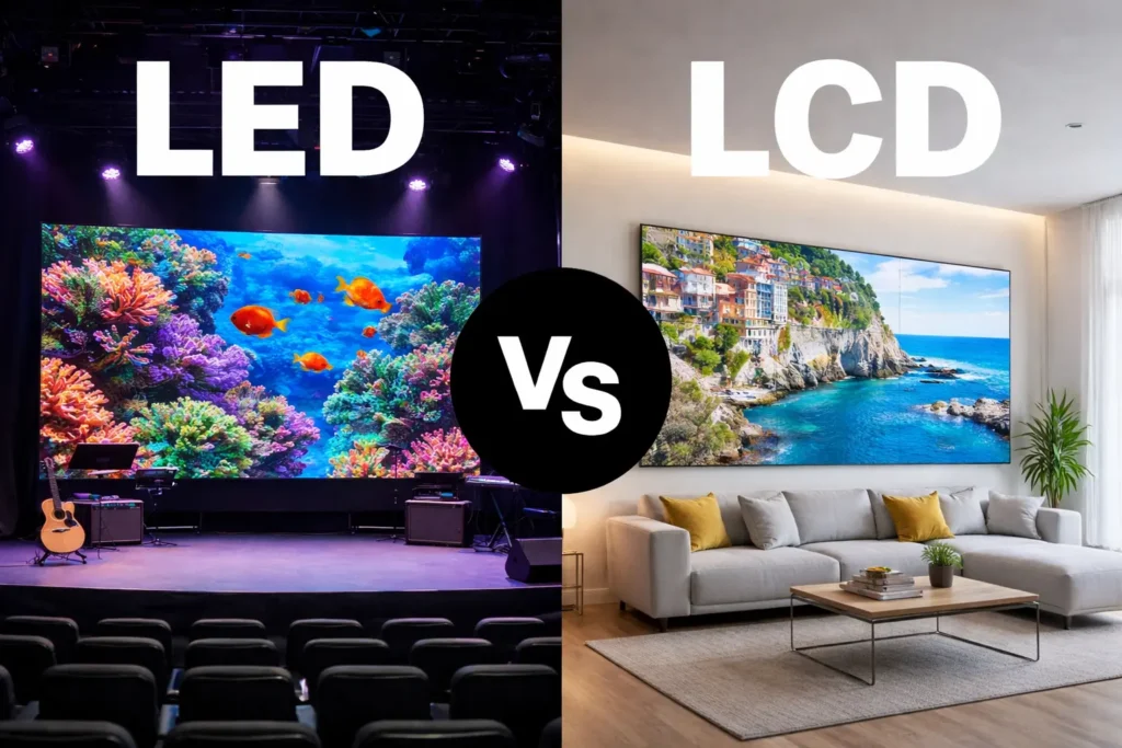 que es mejor pantalla led o lcd